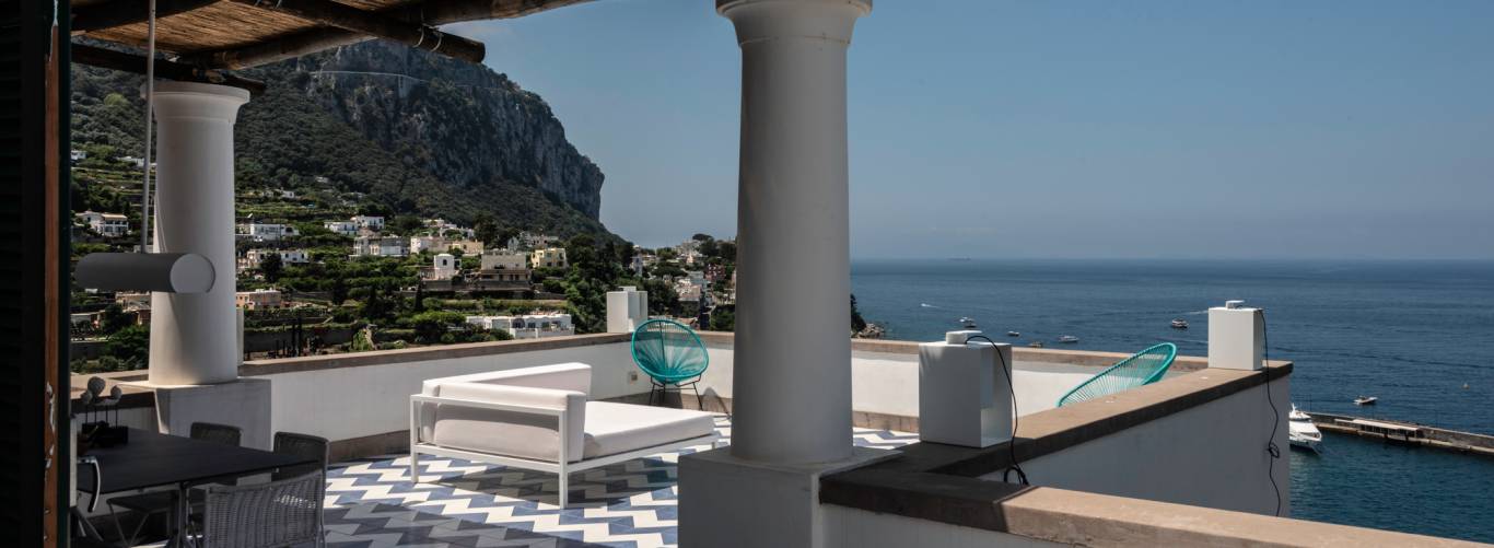Casa Verde a Capri: location per eventi con vista sul mare.