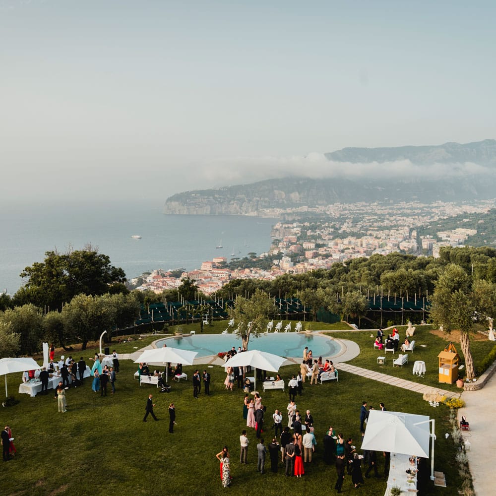 location per eventi con landscape e vista mare.